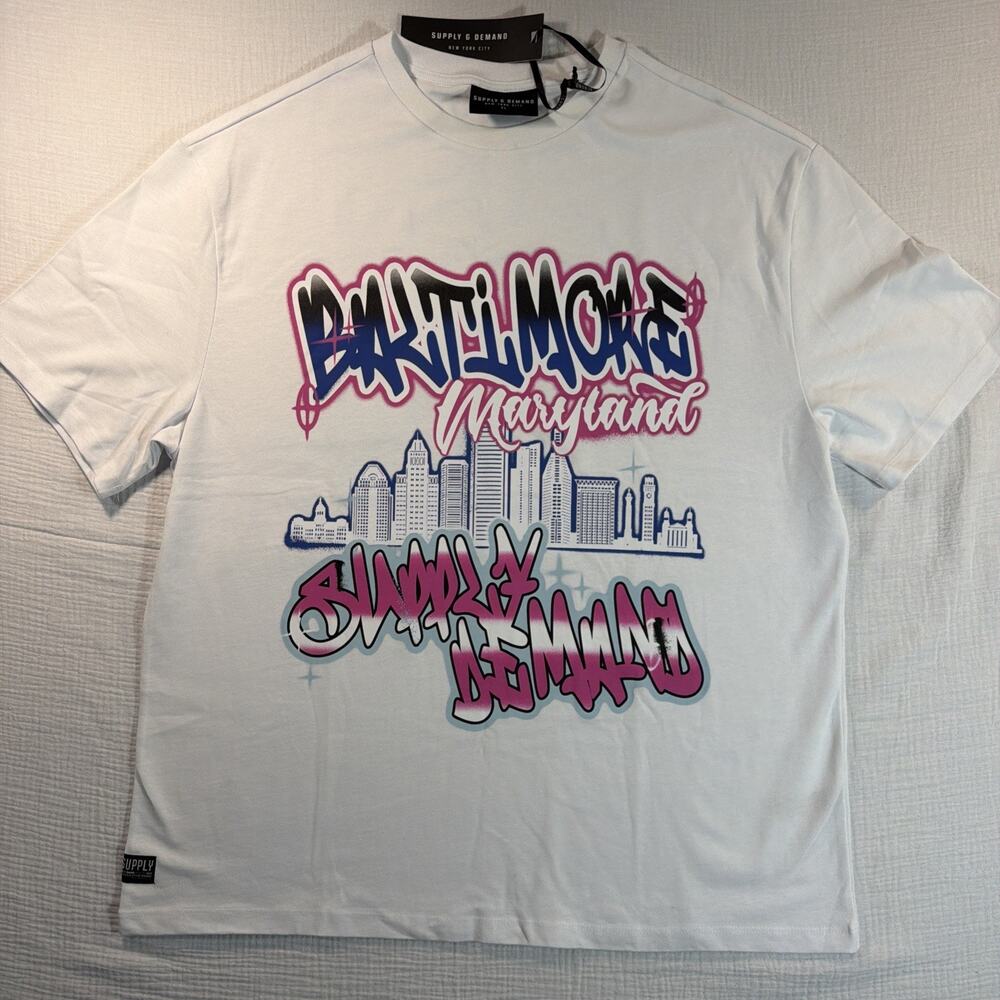 Supply & Demand Men's XL Baltimore Graphic T-shirt